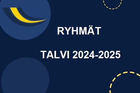 Talven 2024-2025 lasten ryhmiin ilmoittautuminen auki!